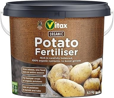 Organic Potato & Vegetable Fertiliser 4.5kg | Natural Slow Release Plant Food | Bigger Yields & Better Flavour | Stronger Roots | Allotment Garden Containers | Carrots Onions Tomatoes