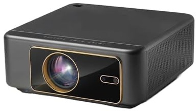 Proyector Compatible con Android, Enfoque automático Inteligente, Cine en casa 3D, películas HD 1080P 4K, videoproyector de Cine(EU Plug)