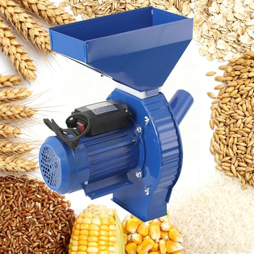 CDZHLTG Moulin à Graines Électrique 1100W, 240kg/h, 4 Grilles de Broyage