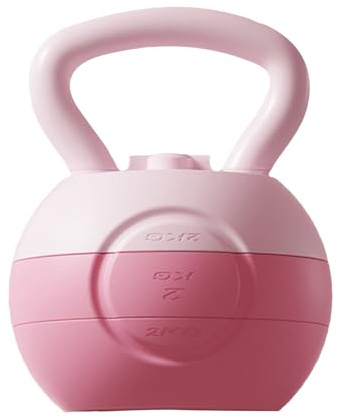 Kettle Bell – Griffstärke Verstellbares Gewichtswerkzeug, Weiche Kettlebell | Beschichtetes Trainingsgerät, Ergonomischer Griff, Kompaktes Fitnessgerät | Heimtraining, Muskelaufbau, Konditionierung, M