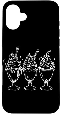 Hülle für iPhone 16 Plus Eisbecher Comic Eismann Beruf