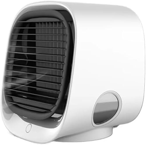 Aira Breeze Luftkühler, Air Breeze Klimaanlage,2026 Luftkühler mit Wasserkühlung Klein, Tragbarer Klimaanlagenventilator, USB-betriebener Klimagerät (Weiß)