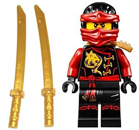 LEGO Ninjago Minifigure Kai Skybound with 2 Katana from Set 70591 70605