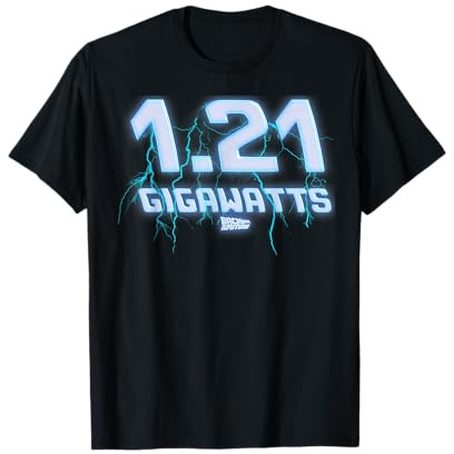 Back to the Future 1.21 Gigawatts Lightening T-Shirt