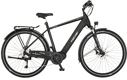 FISCHER E-Bike Trekking VIATOR 4.2i, Elektrofahrrad für Damen und Herren, RH 55 cm, Mittelmotor 80 Nm, 36 V Akku