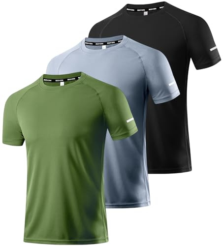 Boyzn 1, 3 eller 5-pack sportt-shirts, herr, kortärmade t-shirts, funktionell skjorta, löpskjorta, snabbtorkande ventilerande sportskjorta, sommar, fitnessskjorta, träningströja för löpning, träning,
