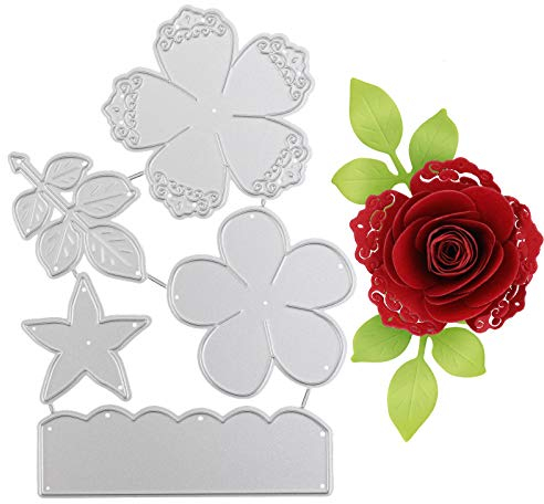 OOTSR Stanzschablonen Blumen, Stanzformen Blüten, Metall Prägeschablonen Stanzformen Schneiden Schablonen Cutting Dies für DIY Scrapbooking Karten Handwer