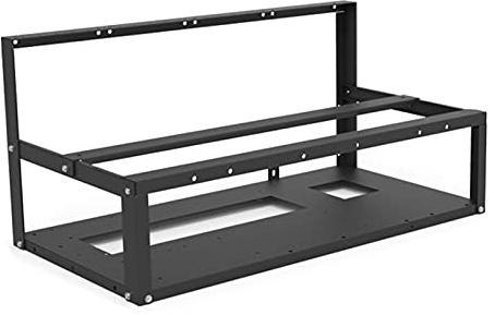 Mining Rig Frame Case Grafikkartenhalter 6 GPU Rack Stapelbar Miner Computer Rack für Krypto Münze Währung Bitcoin Mining Zubehör Werkzeuge