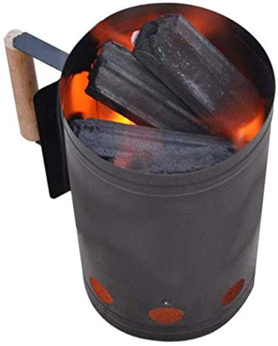 YZJSSL Allumeur de cheminée à Charbon de Bois, Allume-feu pour Accessoires de Barbecue à Usage Domestique, Panier Allume-feu de cheminée en Acier galvanisé, pour Barbecue de Camping en Plein air