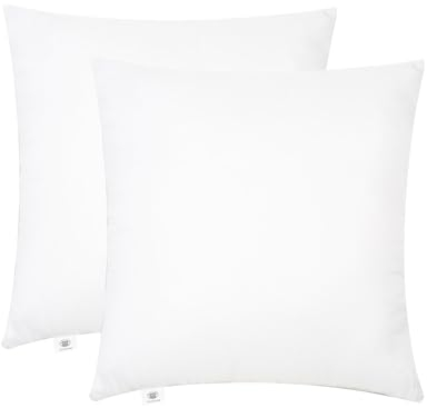 Makimoo Kopfkissen 2er Set (45 x 45 cm), Kissen für Bett und Dekokissen, Polyester Innenkissen Füllkissen for Sofakissen Zierkissen