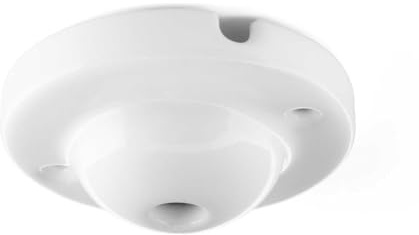 10x Stück - Minimal-Baldachin aus Porzellan, ideal für Dosen, weiß glasiert