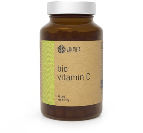 VanaVita - Vitamina C BIO, con estratti vegetali in polvere di Camu Camu e Acerola, integratore per le difese immunitarie, supporta il normale funzionamento del sistema immunitario