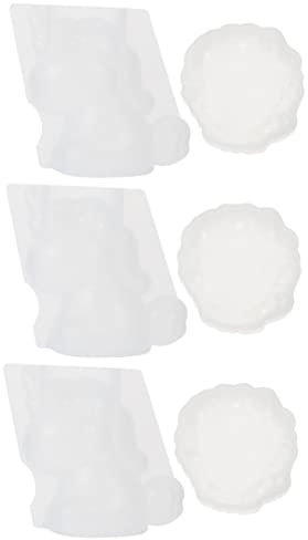 OQHAIR 6 Pcs Silicone Mold Molds for Resin Silicone Baking Ornament Mold Silicone Tray Mold Fondant Epoxy Mold Trays Decorative Ice Cube Decorative Mold Casting Silica Gel Fudge 3D