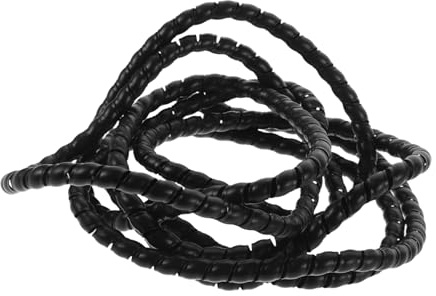 SOLUSTRE Protezione Per Cavi a Spirale 3 Metri Tubo Flessibile Avvolgicavo Resistente Per Cavi Elettrici e Organizzatore Guaina Isolamento Nero Bici e Dispositivi Elettrici