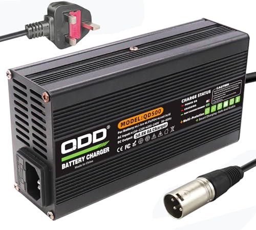 QDD Chargeur de batterie Li-ion 58,8 V 8 A 52 V utilisé pour batterie au lithium 14S 52 V avec ventilateur de refroidissement connecteur XLR Smart Charge