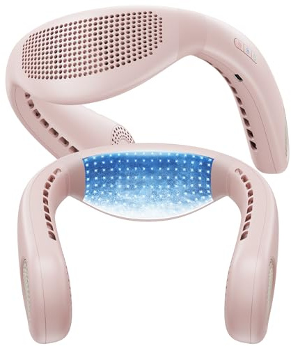 TORRAS COOLiFY Air 2025 Upgraded Neck Fan Climatizzatore Ventilatore Portatile Ultraleggero Ricaricabile, Collo Refrigerante Personale con 3 Modalità di Ventola/Refrigeratore/Calore per Viaggi