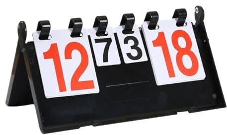 YYLUOYANG Anzeigetafel Score Card Flipper Zahlen Anzeigetafel Kompakte Tabletop Anzeigetafel for Tischtennis Basketball Volleyball Scoreboard(Style B)