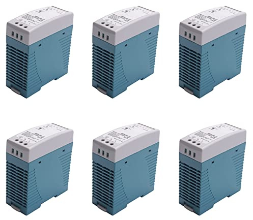 Kznifmk 6X MDR-60 12V 60W Din Fuente de Alimentación de Carril Fuente de Alimentación del Regulador de Voltaje del Conductor 110V 220V
