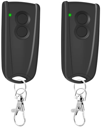 2 Stück Ersatz Handsender für EcoStar RSC2 433, Garagentoröffner Fernbedienung 433,92 Mhz 4 Kanäle Kompatibel mit Hormann EcoStar Liftronic 500/700/800, Portronic D2500/D5000/S4000
