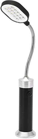 glomora Lámpara de cuello de cisne magnético,lámpara magnética 360°de cuello de cava de cementón de alto brillo LED de trabajo al aire libre con base de montaje para barbacoa camping fiesta leer BBQ
