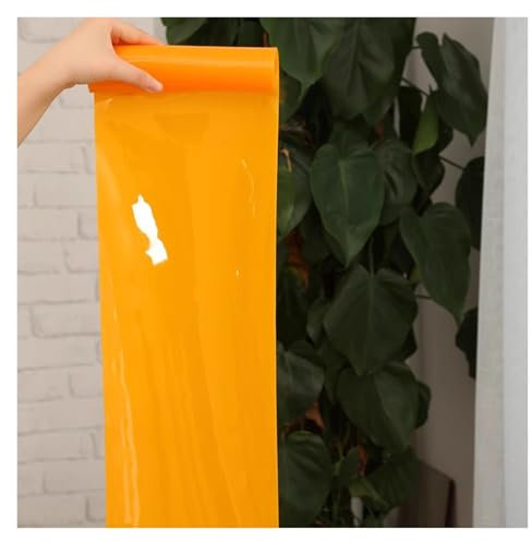 PVC-Streifenvorhang, Schweißstreifentür, Schweißschutzvorhang, feuerfestes Vinyl, geeignet für den Staubschutz in Fabrikwerkstätten (gelb, 1,35 x 2,2 m)