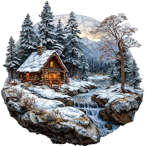Wooden Puzzles for Adults, 200 pcs Wooden Jigsaw Puzzles for Adults,Irregular shape animal puzzle, Christmas game gifts