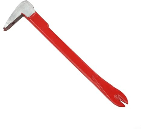 Heavy Duty Nail Puller Crowbar Made of Alloy Steel with Double Claw and Flat Lever Ends for Precise Removal of Nails, High Corrosion Resistance, Compact Lengths (200 mm)