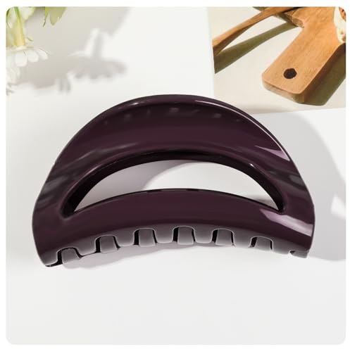 AMateschitz Grandi fermagli per capelli da donna, fermaglio per capelli, antiscivolo, alla moda, eleganti clip per capelli, per tutte le texture dei capelli, viola chiaro #1