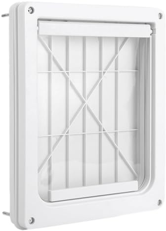 Hundetür | Pet Safe XXL Transparente Klappe robust | Verriegelungspanel aus Aluminium 42 x 28 cm | 4-Wege-Verriegelungssystem, leise und energiesparend, wetterbeständig
