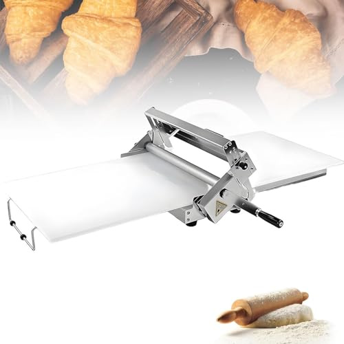 Sfogliatrice Professionale Pieghevole Sfogliatrices Pasticceria Croissant Macchina Pasta Sfoglia per Commerciale E Domestico, Pizza, Cornetti, Pasticceria e Fondente(B 400)