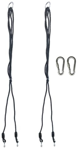 Homeponnew Outdoor Schaukel Verlängerungsseil Set, Verstellbar 110-180cm mit 2 Metallkarabinern, 10mm PE-Seil, 150kg Tragkraft, für Hinterhof und Park Schaukeln