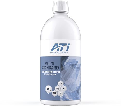 ATI Multi Standard – Meerwasser-Referenzlösung für Testkits & Salinitätsmessgeräte, prüft Salinität, KH, Calcium, Magnesium, Kalium & Strontium, 150 ml