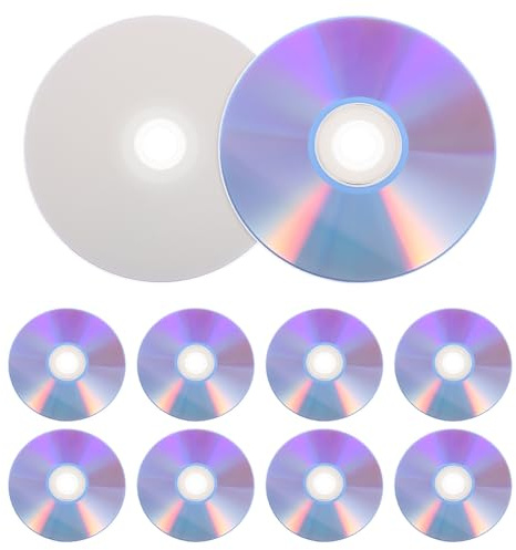 NESTINGHO Disques DVD-r Vierges 10pcs Haute Capacité pour Enregistrement Musique et Téléphone, Plastique Solide, Compatibilité Polyvalente pour Travail et Loisirs
