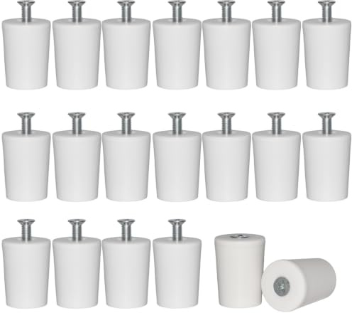 20 fermi per tapparelle, 28 mm, limitatori in plastica per tapparelle in lega di alluminio, con viti, 20 pezzi (28 mm x 20 pezzi)