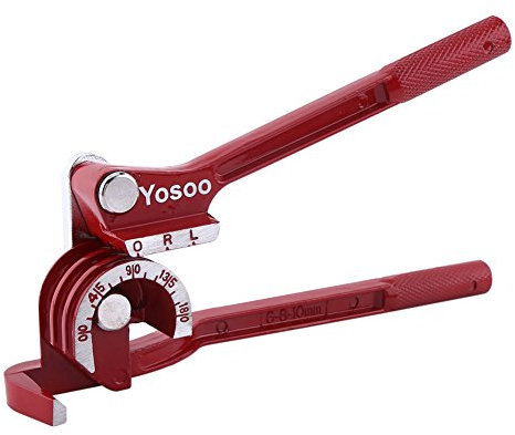 Pipe Bender 15mm et 22mm 3 en 1 180 degrés 1/4inch 5/ 16inch 3/ 8inch tube cintreuse outil de pliage tuyau robuste coudes dans une tubes-Cintreuse 15Mm