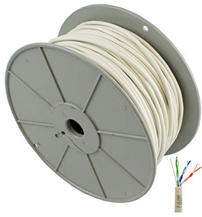 I-CHOOSE LIMITED CW1308 Cavo Prolunga Telefonico BT a 3 Coppie LSF - Bobina da 100 m - Bianco