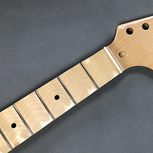 Big Head Full Scalloped Guitar Neck Replacement 21 Fret 64,8 cm Ahorn Griffbrett Dot Inlay Gloss