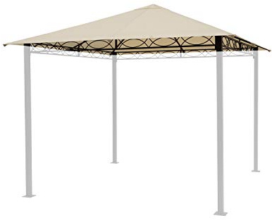 Toit de Remplacement 3x3 m pour Paradise Premium env. 220 g/m² Champagne