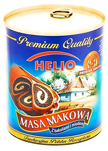HELIO Poppy Seed Filling With Dried Fruits And Honey / 850g / 29.9 oz / Masa makowa z bakaliami i miodem
