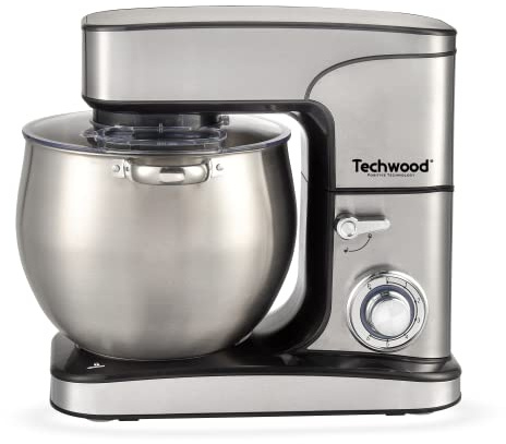 Techwood TRO-1226, Robot Pâtissier, Robot Pâtissier Multifonctions avec Bol en Acier 712 L, 2000 W, 3/1, Blender, Hachoir Inox