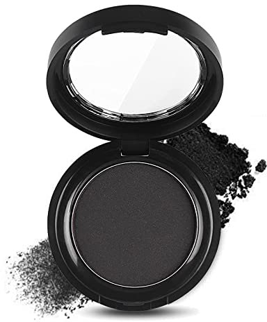 Black Matte Eyeshadow Palette with High Pigment, Sweatproof Shadow, Mirror & Brush