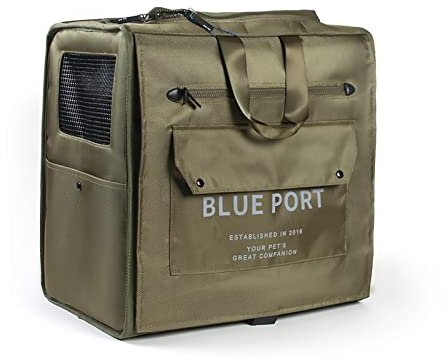 Galatée Hunde-Rucksack, Atmungsaktiver Haustierrucksack Mit Netzfenster Für Kleine, Mittelgroße Hunde Und Katzen, Veterinärgeprüfte Sicherheitstasche Für Reisen, Wandern, Outdoor-Aktivitäten(Grün)