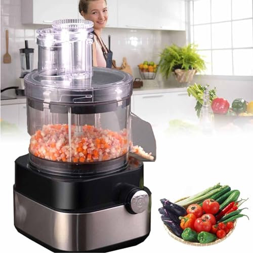 PixCy Cortador Verduras Dados Eléctrico con 5 Rejillas para Cortar Cubitos Cortador Dados Frutas Y Verduras Cortador Cubos Cebolla Y Patata para Inicio/Comercial Capacidad 5000ml 600w,110V