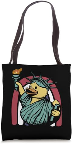 Statue of Liberty Rubber Duck New York Duckling Tote Bag