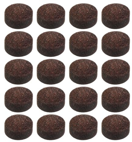PATIKIL 11mm Pool Queue Spitzen, 20er Pack Billard Queue Spitzen Ersatzspitze Snooker Queue Spitzen für Pool Queue, Braun