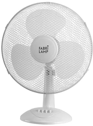 Ventilador Sobremesa Cape Grande Blanco 3 Vel. 40w Oscilante 3 Aspas Blancas 53x43x25 Cm