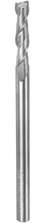 QUARKZMAN VHM Eckfräser, 1/8 Durchmesser, unbeschichteter 2-Schneider-Fräser, für Aluminium, Kupfer und andere Nichteisenmetalle, 1/8 Schaft, 27/32 Schneidlänge, 3 extra lang