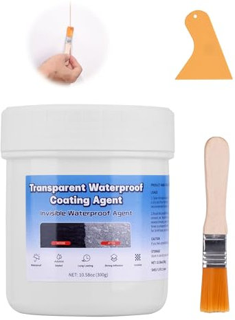 ZITFRI 300g Invisible Waterproof Sealant Agent Anti-Leaking Waterproof Agent Transparent Coating Agent Super Strong Clear Insulation Sealant for Home Roof Bathroom Indoor and Outdoor Joints, Leaks
