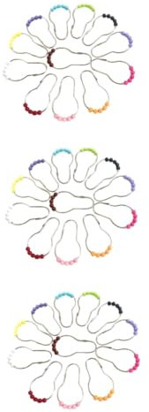 BUGUUYO 36pezzi Ganci Per Tende Da Doccia Colorati Acrilico Rubinetti Scorrevoli Facili Da Installare e Compatibili Con Tutti Bagni Accessori Pratici Per La Casa