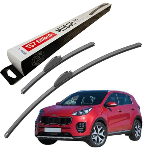 Silbak Windscreen Wipers, for KIA SPORTAGE MK4 (01/2016-08/2021) Wiper Blades, 650mm/400mm